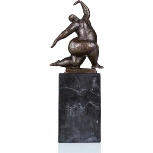 Bronze Abstract Woman Statue Nude Female Bronze Sculpture Copper Figurine Art for Decoration Gifts