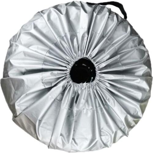 1PCS Tire Cover Case Car Silver Cloth Spare Tire Cover Storage Bags Carry Tire For Cars Wheel Protection Covers 4 Season