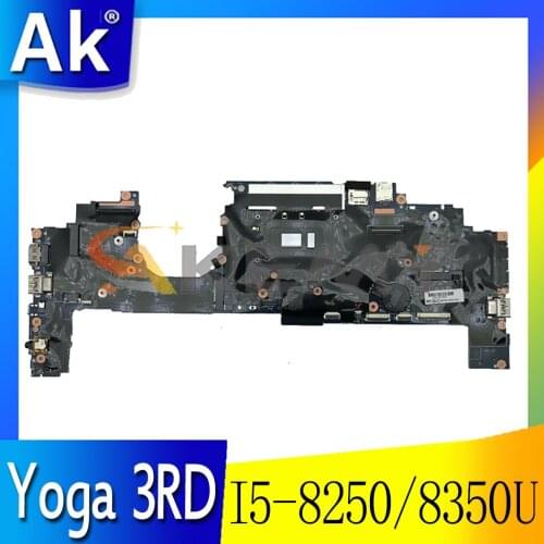 For Lenovo ThinkPad X1 Yoga 3RD laptop motherboard 17800-1 W/ I5-8250 / 8350U 8G-RAM FRU 5B20V13402 01YN210 01YN240 Mainboard