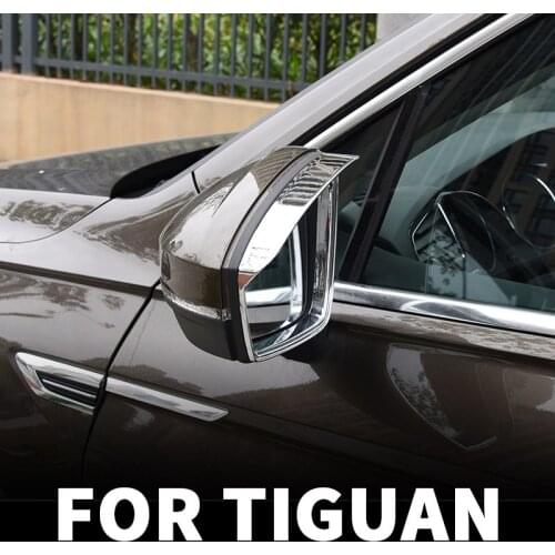 For Volkswagen Tiguan mk2 2016 2017 2018 2019 2020 Rearview mirror rainshield reversing mirror rain eyebrow modified accessories