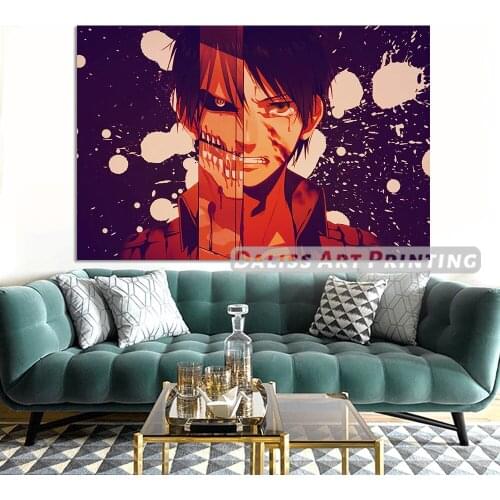 Canvas Anime Attack On Titan Pictures Home Decoration Paintings Poster HD Prints Wall Art Modular Living Room Framed