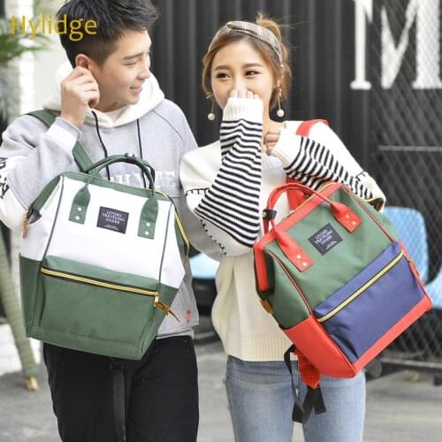 Hylidge Fashion Patchwork Travel Backpack for Mummy Maternity Nappy Bag Waterproof Baby Diaper Bags Nursing Bag for Baby Care