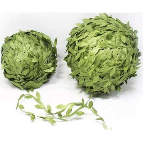 5m/10m/20m/40m Artificial Vines Leaf Garland Greek Wild Jungle Decorative Botanical Greenery Home Wall Garden Wedding Party hat