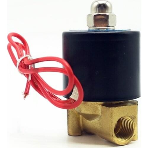 SNS Brass Valve 2W025-08 AC220V DC24V 1/4'' Thread Size Normally Closed 2/2 way Valve