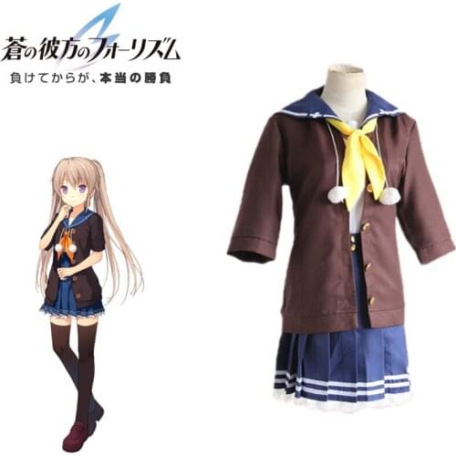 Mashiro Arisaka Cosplay Beyond The Sky Into The Firmament Anime School Uniforms Aokana Four Rhythm Across the Blue Costume