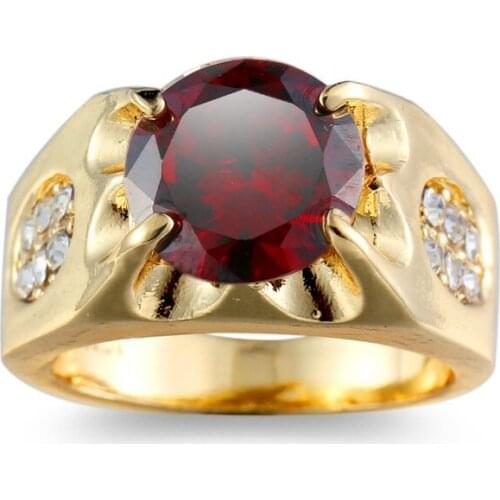 Trendy New Jewellery Ring Gold Color Women Rings Made With Genuine SWA Element Austrian gules Crystal Wholesale KC-JZ071