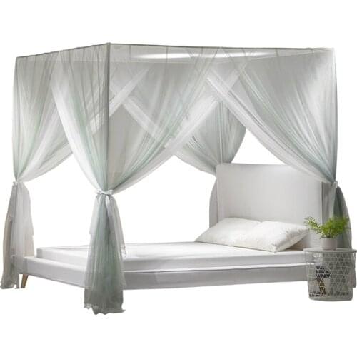 Court Floor Mosquito Net Double-Layer Bracket Encryption Princess Style Three-Door Home Summer