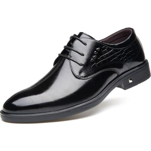 Jumpmore Business British Men Shoes Korean Casual Leather Shoes Size 38-44