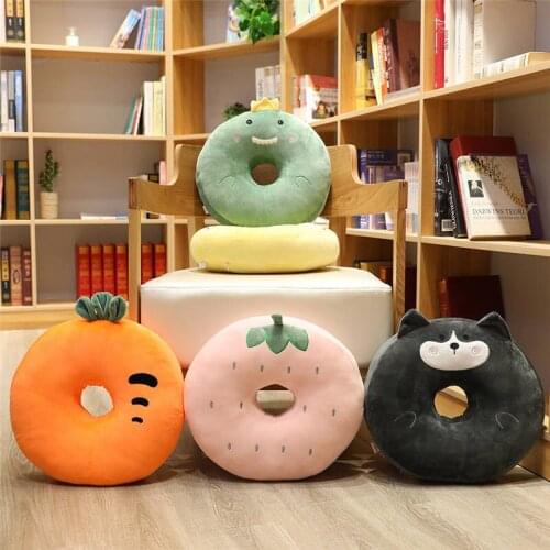 38cm Fruit Plush Toys Cushion Animals Soft Stuffed Plush Sofa Cushion backrest Kids Children Birthday Christmas Gifts