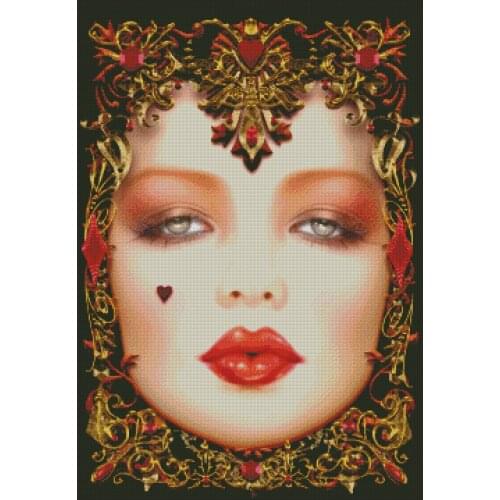 Needlework,Set Fashion Art Beauty people 14CT Counted embroidery,DIY Cross stitch kits,Pattern Cross-Stitching home decor