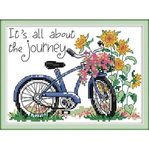Back from journey cross stitch kit cartoon 14ct 11ct count print canvas stitches embroidery DIY handmade needlework plus