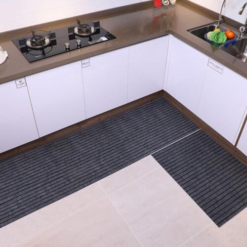 Drop shipping Kitchen mat non-slip oil-resistant household long strips of dirt-resistant foot pads waterproof door mat carpet