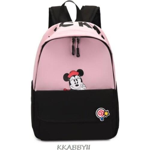 Disney Mickey Mouse Minnie Cartoon Cute School Bag Backpack Travel Bag Baby Girl Backpack