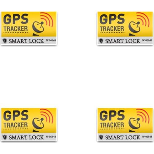 Coolest Warning Sign Stickers for Car Accessories Warning GPS Tracking Motorcycle Decals Car Stickers Vinyl KK Pvc 13cm X 7.7cm