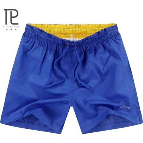 Tailor Pal Love Polyester material Elastic Casual Short Pants Men Summer Quick Drying Beach Board and water sports Shorts