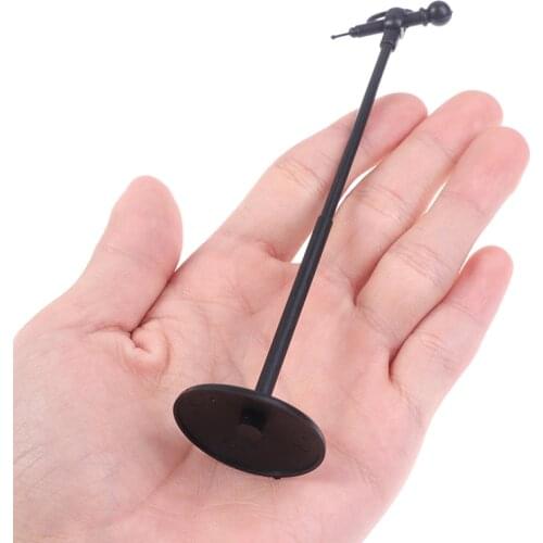 Cute Mini Plastic Microphone Model Dollhouse Miniature Furniture Accessories