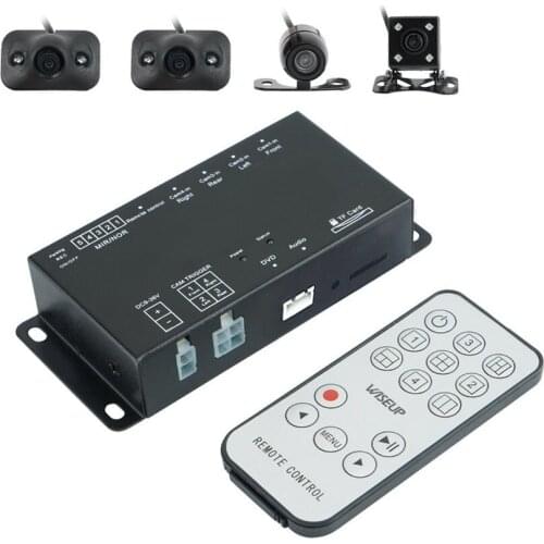 360 Degree Full Parking View With Front/Rear/Right/Left DVR&Video Monitoring Control Switch Box with 4 Cameras