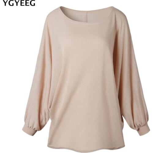 YGYEEG New Sweater Women Autumn Winter 2018 Loose Long Batwing Sleeve Sweater Tops New Fashion Pullovers Thin Sweaters Jumper