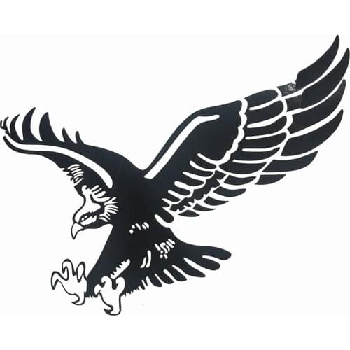 1 Pair 24CM Flying Eagle UV printing Car decal sticker motorcycle scooter sticker Car styling sticker "Peel and Stick" type