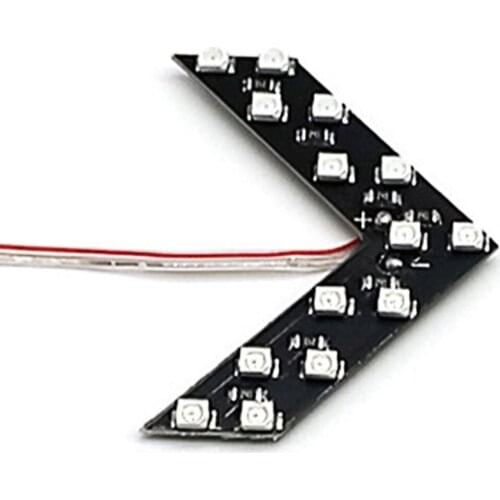 1PC hot selling Car Arrow LED Lights Indicator 14 LED 3528SMD Car Rearview Side Mirror Turn Signal Light