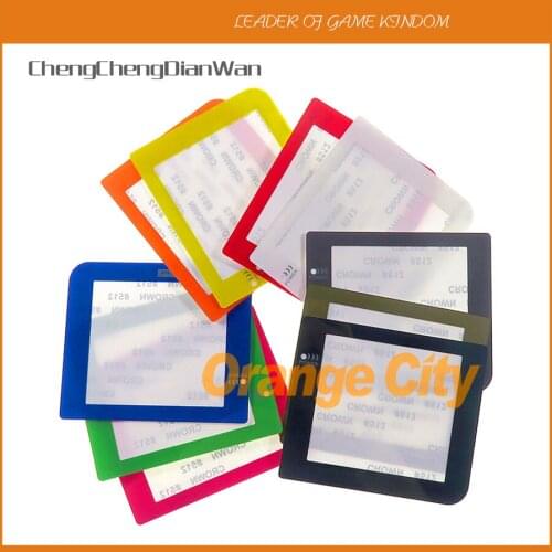 1pc/lot for GBP Colorful Replacement plastic protective screen lens with logo for Gameboy Pocket GBP