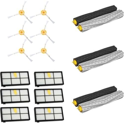 18 PCS Replacement Parts Compatible for IRobot Roomba 800 880 870 Vacuum Cleaner Accessories Kit Main Side Brush Filter