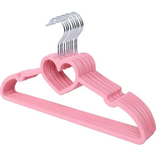 20pcs Portable Cute Clothes Hanger Clothes Coat Plastic Hangers Hook Household Kids Pants Hangers for Clothes Hanger