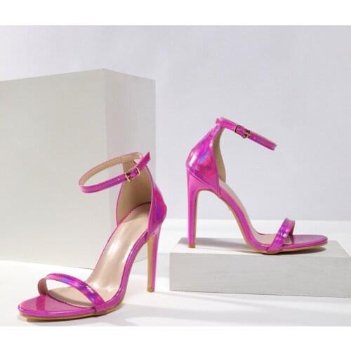 2020Summer Women High Heels Sandals Open Toe Ankle Strap Gladiator Ladies Shoes Platform Stiletto Bridal Wedding Party Sandals