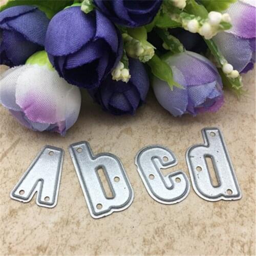 26pcs/Set Alphabet Letter Metal Cutting Dies Stencil for DIY Scrapbooking Album Embossing Paper Cards Deco Crafts Die Cuts