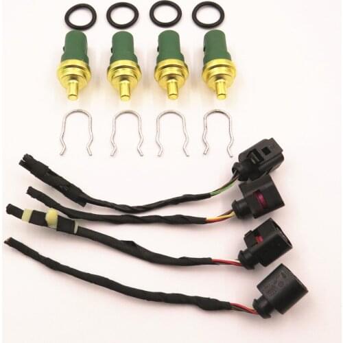 4 Pcs Engine Coolant Temp Sensor Control Water Temp Switch Plug For A2 A3 A4 A6 VW Passat Golf Polo Skoda 059919501A 4B0973712