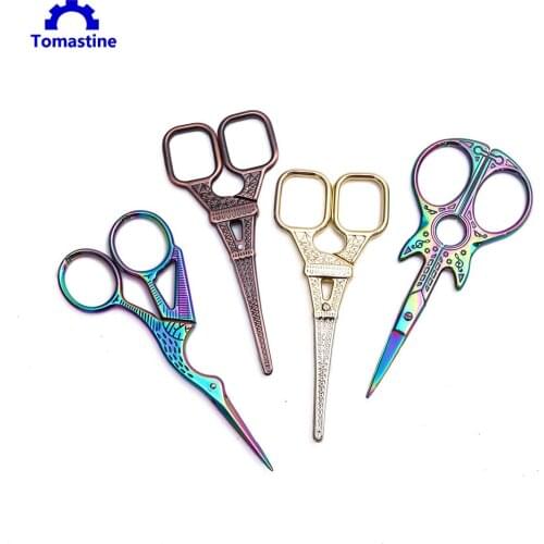 4 Types Multicolor Laser Shear Home Office Handicraft Paper Student Cut Craft DIY Shear Snip Tools Household Guitar Shape Shears