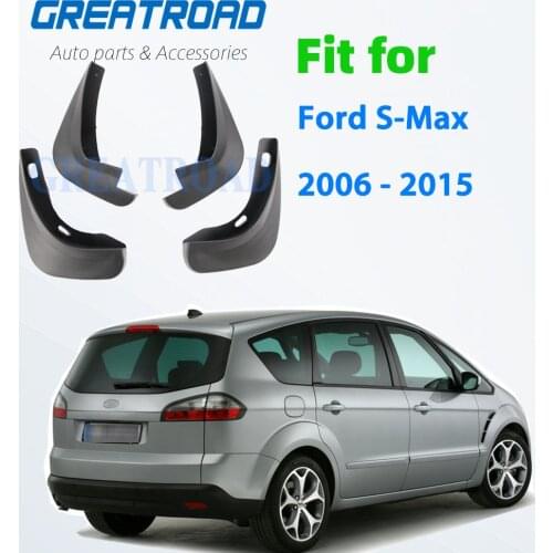 4x Molded Mud Flaps For Ford S-Max 2006 - 2015 Mudflaps Splash Guards Mudguards 2007 2008 2009 2010 2011 2012 2013 2014