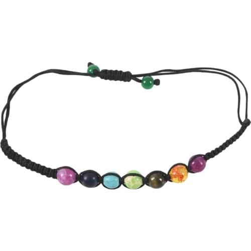 7 Chakra Healing Balance Beads Bracelet Yoga Life Energy Bracelet Lovers Casual Jewelry Rainbow