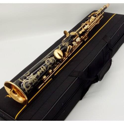 Brand MFC Soprano Saxophone 802 Black Lacquer B-flat Soprano Sax 80II With Case Mouthpiece Reeds Neck