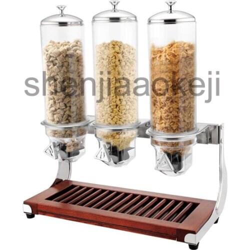 Wooden block oats machine oat nut dried food storage containers miscellaneous grains damp-proof storage bottles 1pc