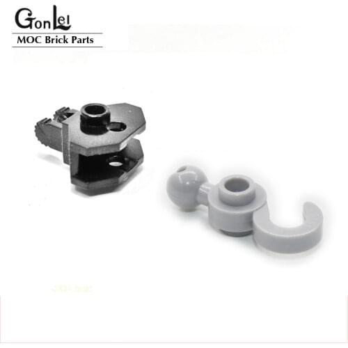 20Pcs/lot High-Tech Parts Hooks W. Ball 1X3 MOC Building Block Bricks Compatible 30395 Hook with Towball Assembles Particles