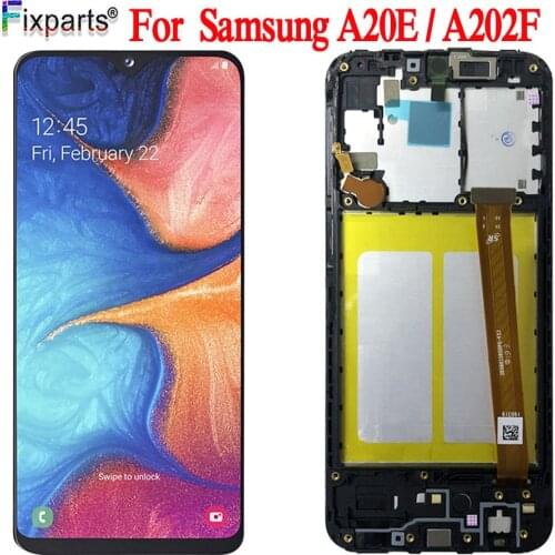 For Samsung Galaxy A20e A202 A202F A202DS Display Touch Screen Digitizer Assembly A202 A202F/DS For SAMSUNG A20e A20 e LCD