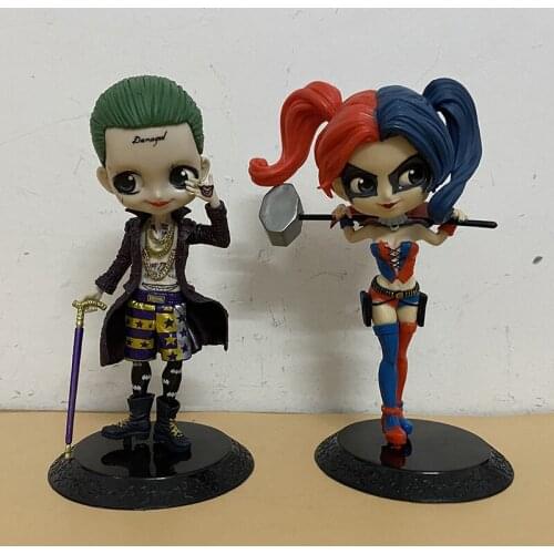 Qposker Joker Quinn Action Figure Toys Gift 10cm