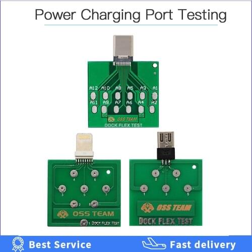 Micro USB Dock Flex Test Board for U2 IC Battery Power USB Charging Port Testing Tool for iPhone Repair for Android Phone