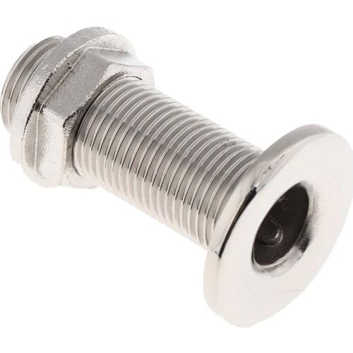 Boat Thru Hull Fitting/Drain for 38mm 1-1/2" Hose Barb 316 Stainless Steel