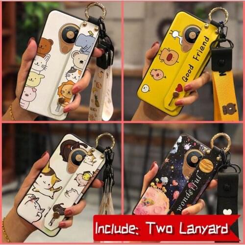 Soft Case Lanyard Phone Case For Nokia-5.3 New For Woman Back Cover Kickstand Anti-knock Anti-dust