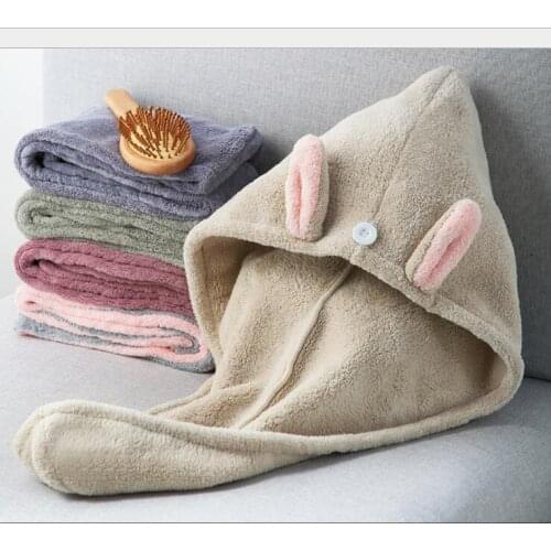 Rapid hair drying towel Women Curly Hair Spa Turban Rapid Hair Drying Towel Bath Shower Cap Quick Dry Towel for Head