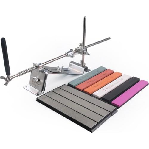 Iron Steel Knife Sharpener Professional Kitchen Sharpening Fix Fixed Angle Stones Diamond Stones Bar