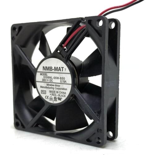 8020 24V Two-wire Converter Chassis Cooling Fan 3108NL-05W-B50 8CM Copier SXDOOL