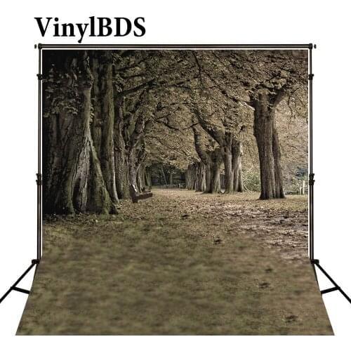 VinylBDS Baby Photo Background Trees Defoliation Children Photo Background Chair Wooden Background For Photographer