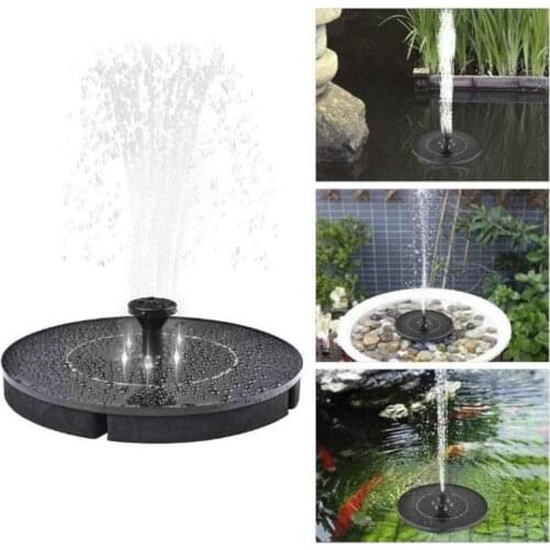 Solar Powered Water Fountain Pool Pond Floating for Bird Bath Patio Landscape Outdoor Garden Decoration With LED Light