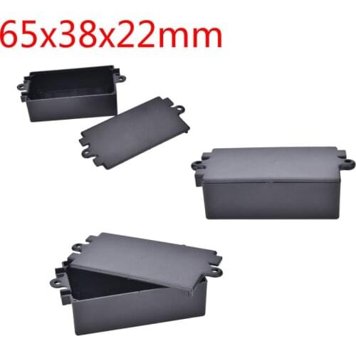 Waterproof Plastic Electronic Enclosure Project Box Black 65x38x22mm Connector