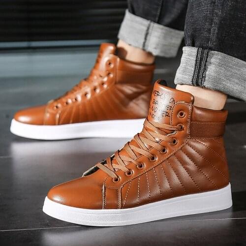 YIQITAZER Quality Rubber Winter Wool Soles Casual Men Shoes Snow Leather Handmade Lace up Warm Increase within Men Boat Shoes