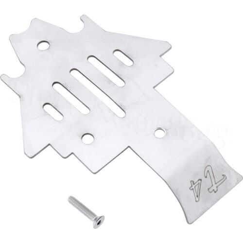 1 Pcs Stainless Steel Metal Chassis Armor Protection Skid Plate for Traxxas Trx-4 Trx4 1/10 RC Crawler