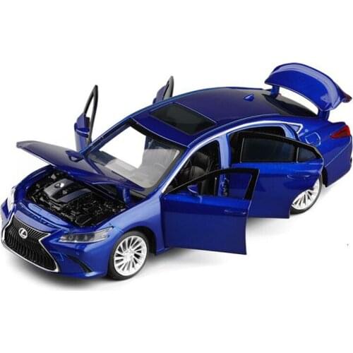 1:32 Lexus ES300 Alloy Toy Car Metal Diecast Car Model Sound Light Wheel Steering Suspension FunctionToys For Boys